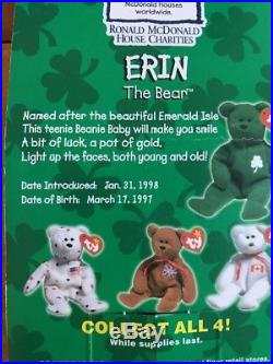 mcdonalds erin the bear beanie baby value