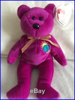 rare purple beanie baby bear