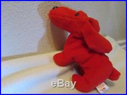 7 inch 1996 TY Beanie Babies ROVER The Red Dog w//tags Free Shipping