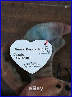 TY CLAUDE The Crab Teenie Beanie Baby 