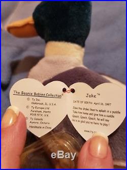 ty beanie babies jake the duck