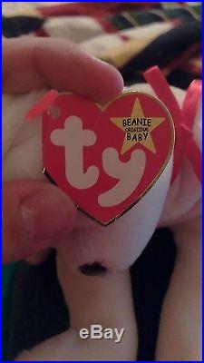 1994ULTRA RARE TY BEANIE BABIES PLUSH VALENTINO with SPELLINGERRORS & PVCPELLETS