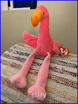 1995 Ty Beanie Babies nostalgic Pinky RARE Find