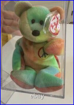 1996 PEACE Beanie Baby bear retired and rare