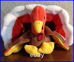 1996 Rare Ty Gobbles Beanie Baby 1st Edition Beautiful Condition