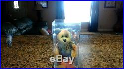 1996 Ty Beanie Babie Very Rare PEACE BEAR orig. Collectible with Tag Errors