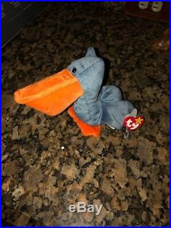 Ty Original 1996 Beanie Baby Scoop The Pelican PVC 5th Generation Hang Tag A2 for sale online