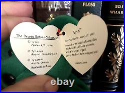 1997 ERIN Ty Original Beanie Baby Rare With Tush and Swing Tag 6 ERRORS