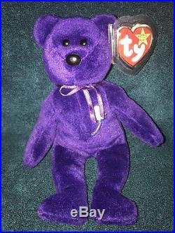 1997 Rare 1st Edition Princess Diana Ty Beanie Baby PVC pellets. Mint condition