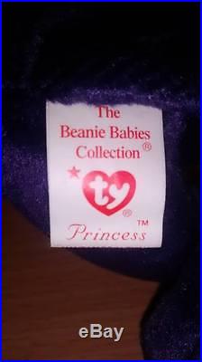 1997 Rare Princess Diana Beanie Baby 1st Edition, Mint Condition /Hand Made