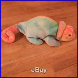 1997 Ty Beanie Babies Rainbow RARE with tongue and no spikes Retired