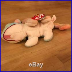 1997 Ty Beanie Babies Rainbow RARE with tongue and no spikes Retired