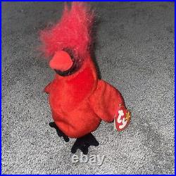 1998 Mac The Cardinal Rare and Retired Beanie Baby with. Errors Mint Condition