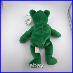 3D Ty Beanie Baby Erin The Bear 1997 Retired Plush Toy (RARE w TAG ERROR)