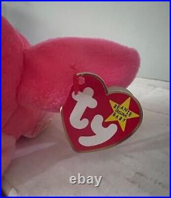 4 AUTHENTIC, Adorable and RARE Beanie Babies with ERRORS on Original TY Tags