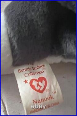 4 AUTHENTIC, Adorable and RARE Beanie Babies with ERRORS on Original TY Tags