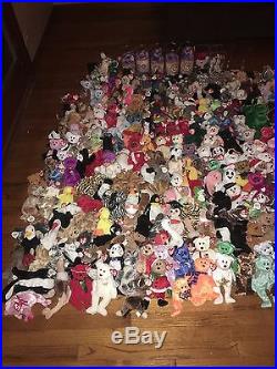 526 Huge Beanie Baby lot w many rare ones