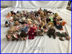 60 Ty Beanie Babies Collection 1996-2000 All With Tag Errors Rare All With Tags