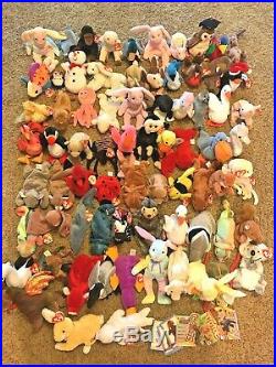 80 Huge NEW Ty Lot Beanie Baby Babies Animal Set Party Favors Gifts Plush Rare