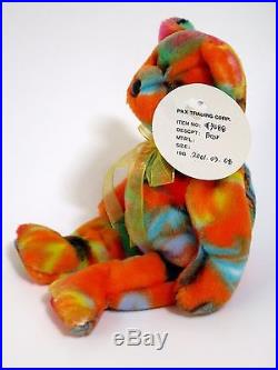 Authenticated Prototype Picasso Ty Beanie Baby Teddy Mwmt Unique Exceeding Rare