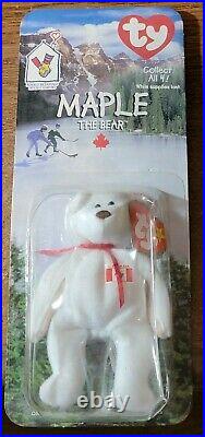 Details about   Maple The Bear-1996 McDonald's Ty Beanie Baby With Rare Errors 1993 OakBrook 