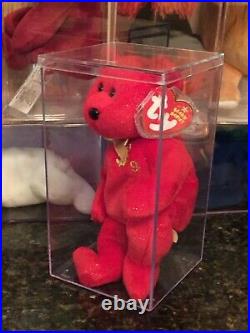 Authentic Rare BILLIONAIRE 9 Bear Beanie Baby Teddy Signed By Ty #1 Toy Sale