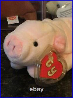 Authentic SQUEALER the Pig RARE 2nd Gen Hang 1st Gen Tush Tag Ty Beanie Baby