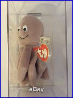 Authenticated 3rd Gen German Tan Inky With Mouth MWMT MQ Ty Beanie Baby (RARE)