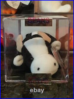Authenticated Rare DAISY the Cow 3rd/1st Generation Ty Beanie Baby MWMT-MQ
