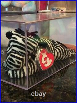 Authenticated Rare ZIGGY the Zebra 3rd/2nd Generation Ty Beanie Baby MWMT-MQ