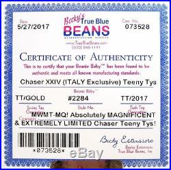 Authenticated TY Teeny Tys Series 2 CHASER XXIV #24 ITALY EXCLUSIVE Ultra Rare