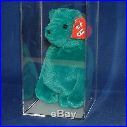Authenticated Teddy OF Teal (Ultra Rare) MWMT MQ 1st/1st gen Ty Beanie AP 11