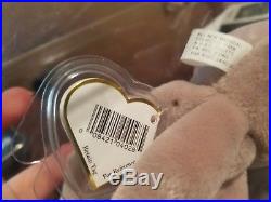 Authenticated Ty Beanie Baby Rare Inky Gray Tan No Mouth Set 1st, 2nd, 3rd Gen