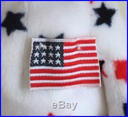 Authenticated Ty PROTOTYPE Glory with Tacked on Flag & Brown Nose RARE & EXQUISITE