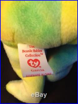 Beanie Babies Garcia the Bear RARE misprint swing tag PVC Beanie Baby