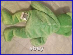 Beanie Babies'Kicks' Rare, Retired with tag errors Excellent Condition