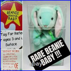 Beanie Babies Ty Original Baby Hippity Rabbit EXTREMELY RARE- Spelling Errors
