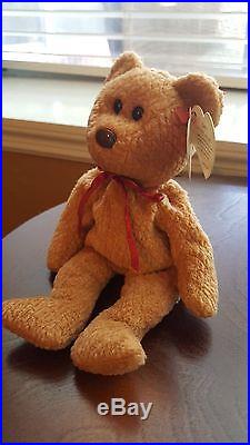 Beanie Baby 1996 Curly Bear Very Rare Hang Tag Errors