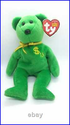 Beanie Baby Babies Billionaire 15 Bear MWMT Signed by TY Warner RARE #144 of 696