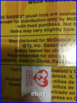 Beanie babies McDonald's Set Rare 2 tag errors? Authentic