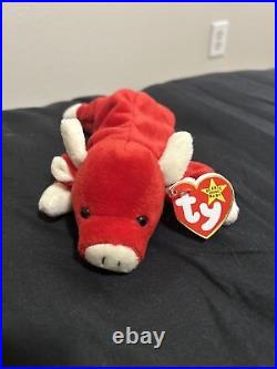 Beanie babies RARE 1995 Snort The Bull in good condition