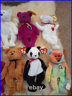 Beanie babies lot Rare 24 Total