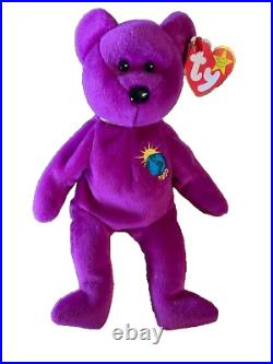 Beautiful Rare Millennium Beanie Baby Bear (1999, Retired) witherrors