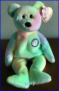 Details about   TY B.B PERFECT MWMT BEAR Beanie Baby BIRTHDAY No marks inside Hang Tag 