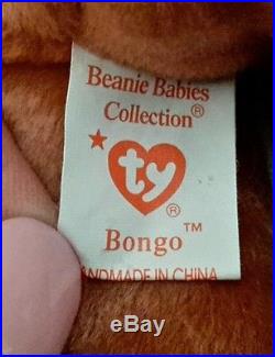 Bongo Beanie Baby Rare Monkey