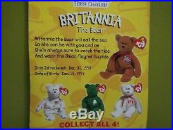 Britannia The Bear Ty Beanie Baby Rare Errors