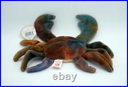 CLAUDE the CRAB Ty Beanie Baby AUTHENTIC MWMT RARE Style #4083 Retired with ERRORS