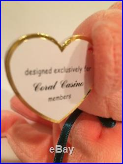 CORAL CASINO Authenticated MWMT MQ LOW #25/588 TY Beanie Baby EXTREMELY RARE