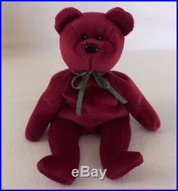 CRANBERRY TEDDY BEAR TY Beanie Baby ORIGINAL 1993 RETIRED Collectible RARE #4052
