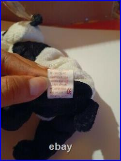 China the Panda Bear TY Beanie Baby 2000 With Original Tags Mint Rare Red Tag